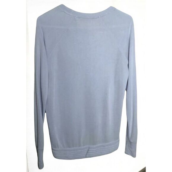 Athleta Serenity Criss Cross Sweatshirt-Long Sleeves-Powder Blue-Women’s Sz XXS - Picture 5 of 8